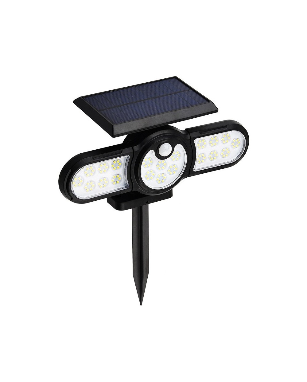 Τριπλός Ηλιακός Προβολέας LED με Ανιχνευτή Κίνησης SH-1206A
