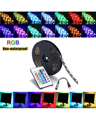 Ταινία LED RGB με Τηλεχειριστήριο 5m USB 5V TV Led Strip COBA B2600
