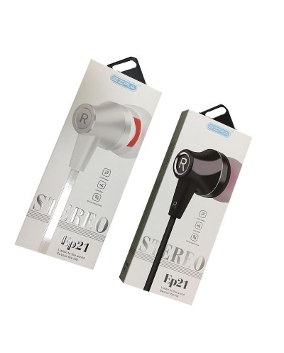 Ενσύρματα HandsFree Ακουστικά Jack 3.5mm EZRA EP21 Άσπρο