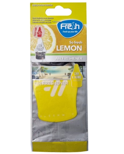 Αρωματικό Κρεμαστό Αυτοκινήτου σε Καρτέλα Freshway Car Freshener με Άρωμα Lemon
