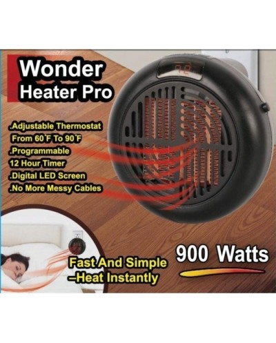 Φορητό Αερόθερμο Πρίζας - OEM Wonder Heater 900 Watt
