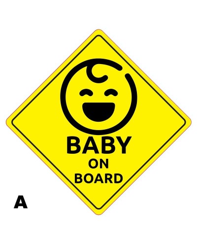 Αυτοκόλλητο Σήμα Μωρό στο Αυτοκίνητο 12.5x12.5cm Autoline 10028 - A