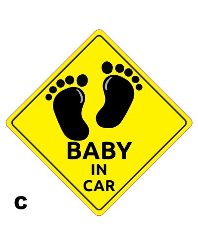 Αυτοκόλλητο Σήμα Μωρό στο Αυτοκίνητο 12,5cm Autoline 10028 - C