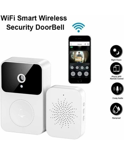 Ασύρματο Κουδούνι Πόρτας με Κάμερα και WiFi Visualizable Smart Doorbell X9