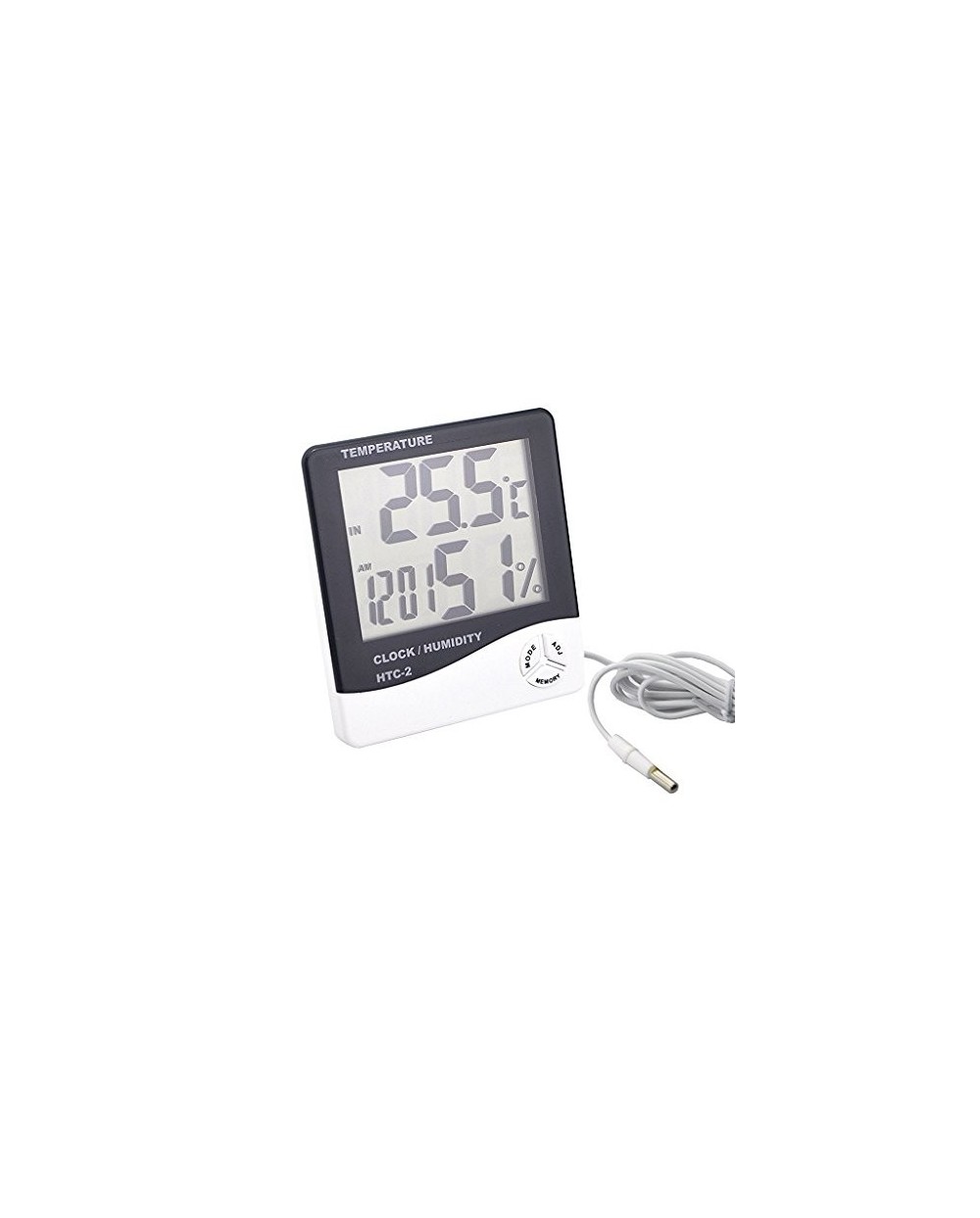 Θερμόμερτο-Υγρόμετρο-Ψηφιακό Ρολόι OEM HTC-2 0175-64238