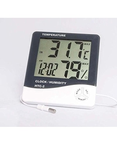 Θερμόμερτο-Υγρόμετρο-Ψηφιακό Ρολόι OEM HTC-2 0175-64238