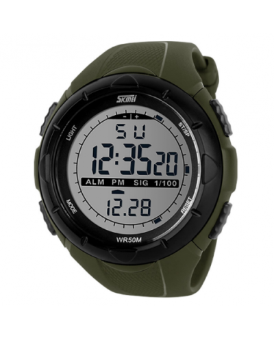 Αθλητικό ρολόι χειρός ανδρικό SKMEI 1025 Army Green