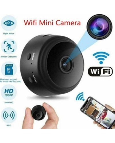 Mini WiFi Κάμερα Παρακολούθησης με Υποδοχή για Κάρτα Μνήμης 1080p A9