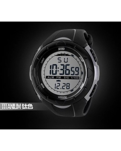 Αθλητικό ρολόι χειρός ανδρικό SKMEI 1025 Titanium