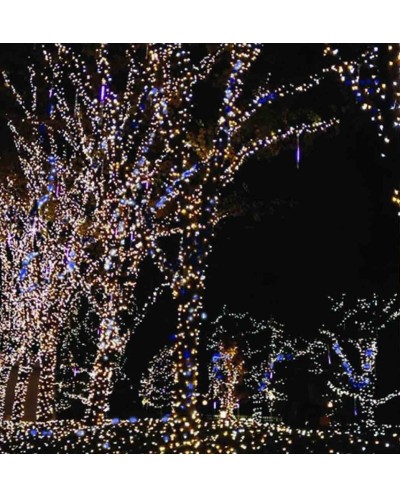 100 LED Λευκά Χριστουγεννιάτικα Λαμπάκια 3mm Εξωτερικού Χώρου 10μ, Επεκτεινόμενα με Πράσινο Καλώδιο, Ρεύματος OEM 2210