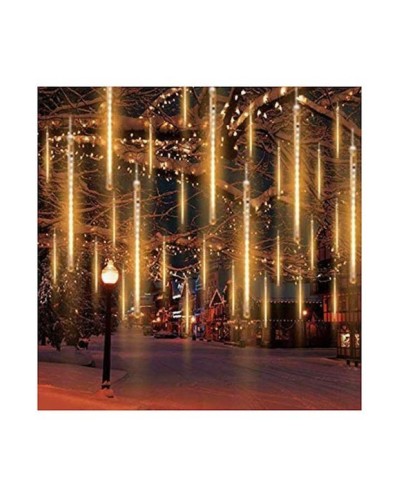 Χριστουγεννιάτικη LED βροχή μετεωριτών 8 τεμάχια x45 cm Θερμή με Προέκταση ΟΕΜ 2211
