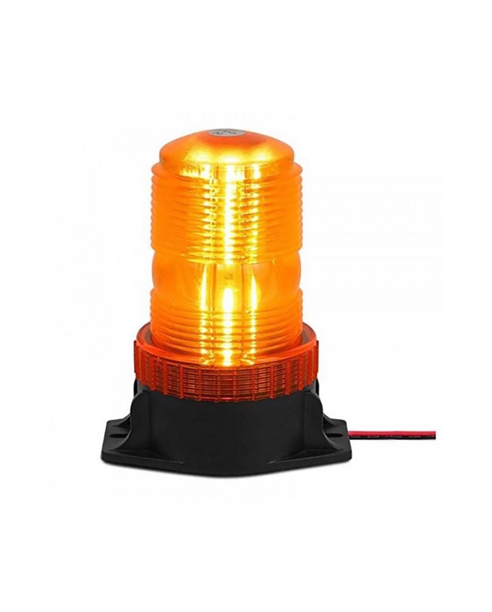 Φάρος Ασφαλείας Αυτοκινήτου Βιδωτός 18 LED 12V/24V 13x10cm Πορτοκαλί