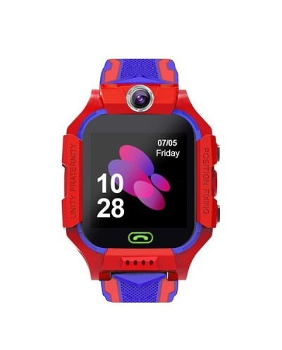Παιδικό Ρολόι Smartwatch με GPS & Καουτσούκ/Πλαστικό Λουράκι OEM Q19 Κόκκινο