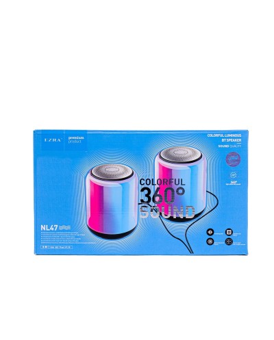 Ηχεία Υπολογιστή Bluetooth V5.2 με LED Φωτισμό Colorful 360o Ezra NL47