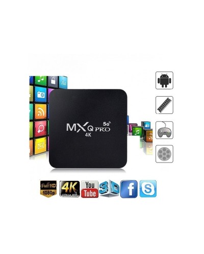 TV Box MXQ Pro 4K UHD με WiFi USB 2.0 4GB RAM και 64GB Αποθηκευτικό Χώρο με Λειτουργικό Android 10.0