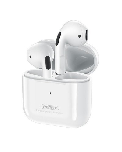 Ασύρματα Ακουστικά Earbud Bluetooth V5.0 Handsfree με Θήκη Φόρτισης Remax TWS-10 Λευκό