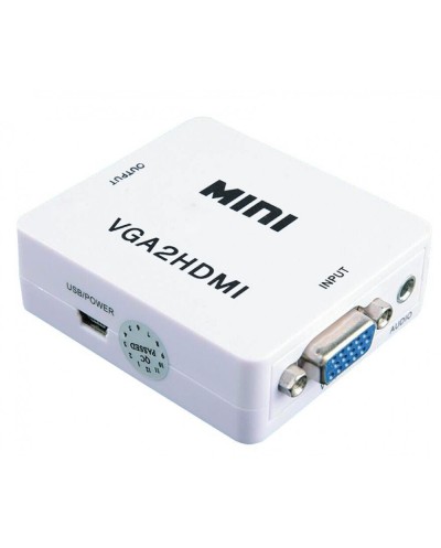 Μετατροπέας 3.5mm / VGA female σε HDMI female Λευκό OEM 942620