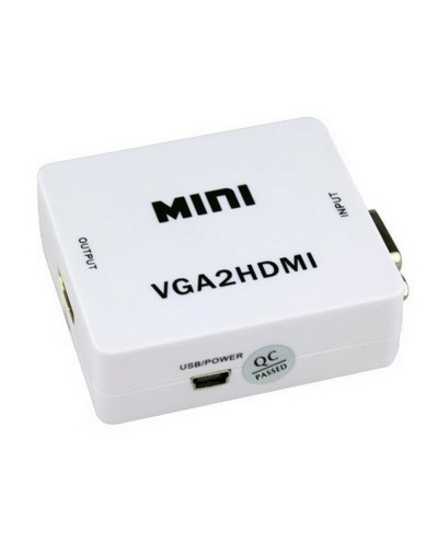 Μετατροπέας 3.5mm / VGA female σε HDMI female Λευκό OEM 942620