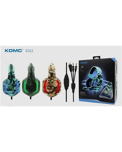 Ενσύρματα ακουστικά Gaming - G312 - KOMC - 302810 - Army Blue