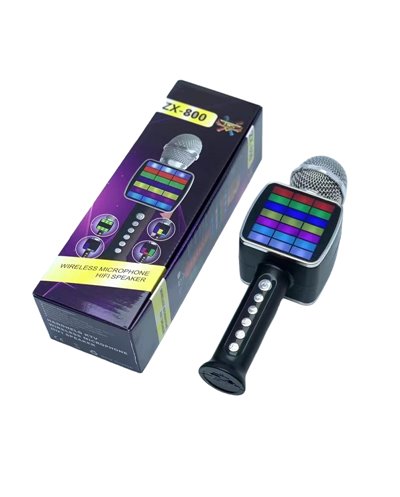 Ασύρματο μικρόφωνο Karaoke με ηχείο - ZX800 - 889442 - Black