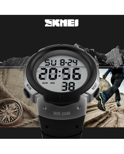 Αθλητικό ρολόι χειρός SKMEI 1068 GREY WITH BLACK