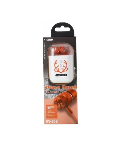 Ενσύρματα ακουστικά - EV-208 - 202289 - Orange