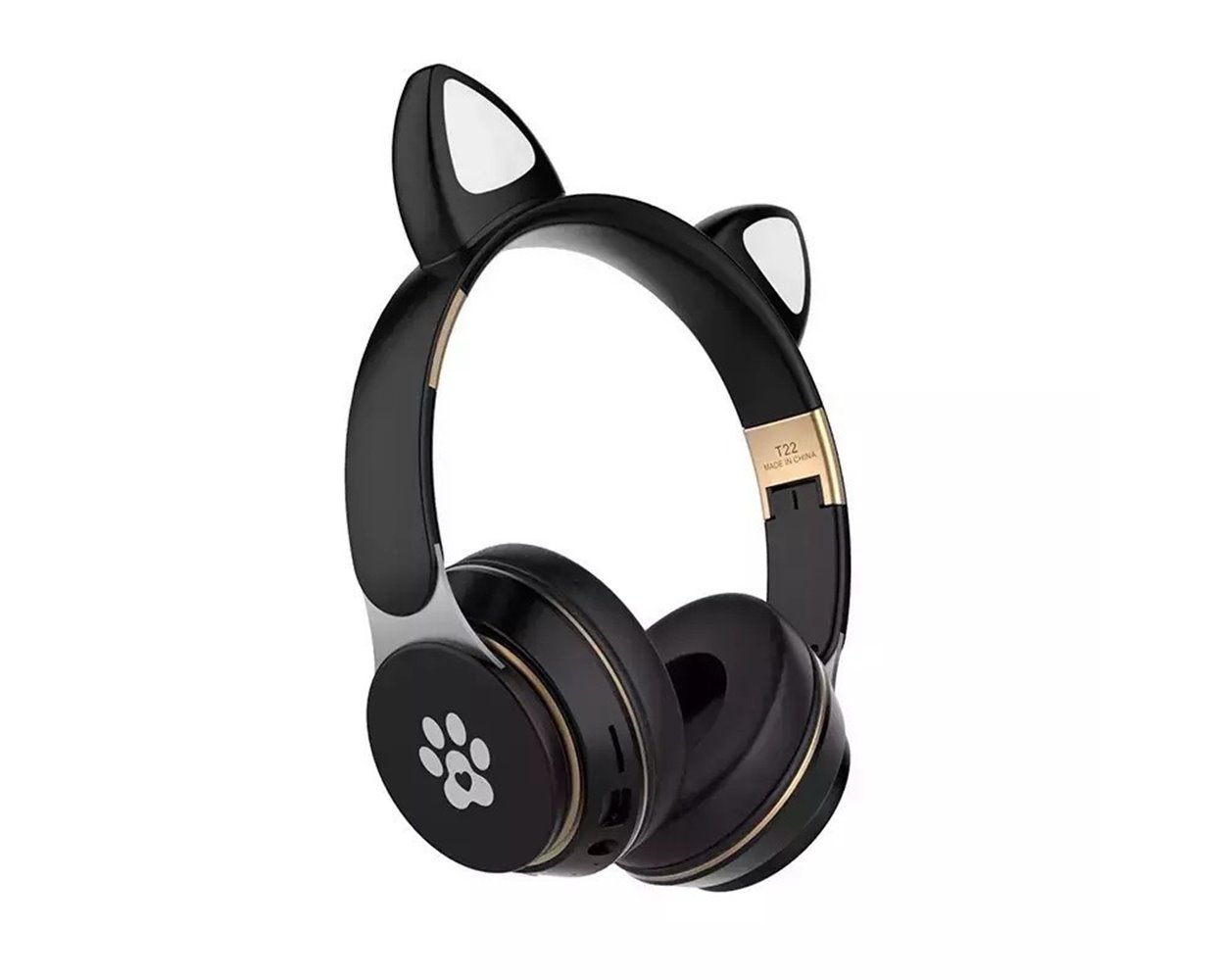 Ασύρματα ακουστικά - Cat Headphones - T22 - 540221 - Black