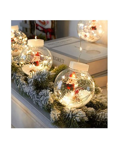 Χριστουγεννιάτικες Διακοσμητικές Λάμπες σε Κουρτίνα Θερμές με Άσπρο καλώδιο - LED 2Χ1μ OEM B240