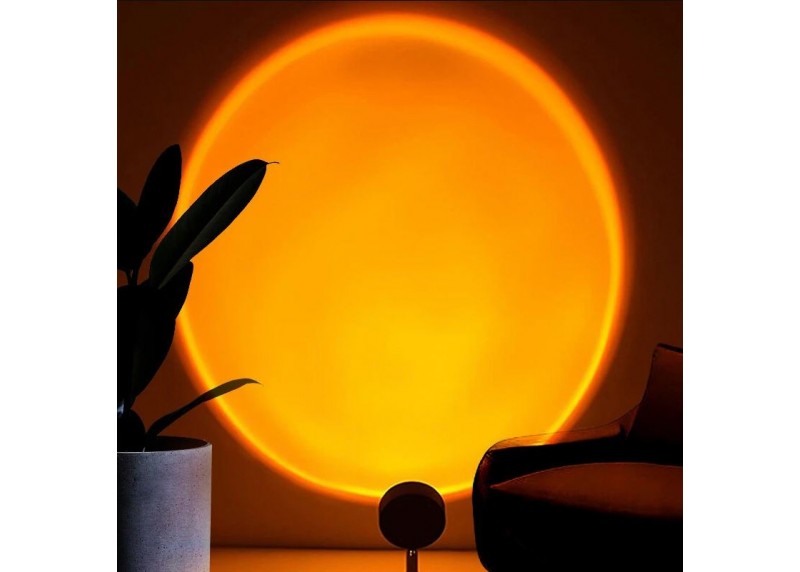 Φωτιστικό Δωματίου Ηλιοβασίλεμα RGB 16 Colors με Χειριστήριο ZY-26