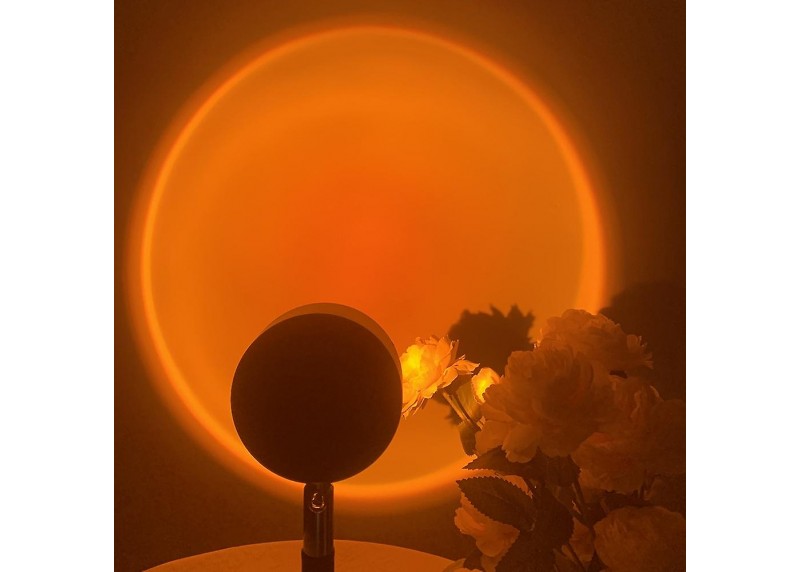 Φωτιστικό Δωματίου Ηλιοβασίλεμα RGB 16 Colors με Χειριστήριο ZY-26