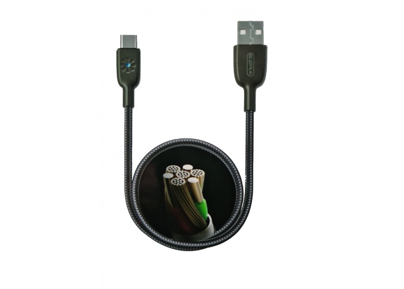 Καλώδιο Φόρτισης & Μεταφοράς Δεδομένων Smart Cable Type-C 2.1A, 1.2m - EZRA DC25